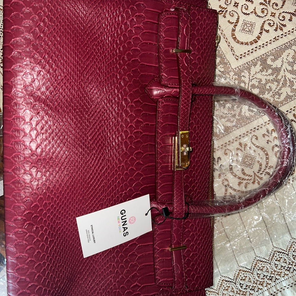 Gunas vegan leather hand bag